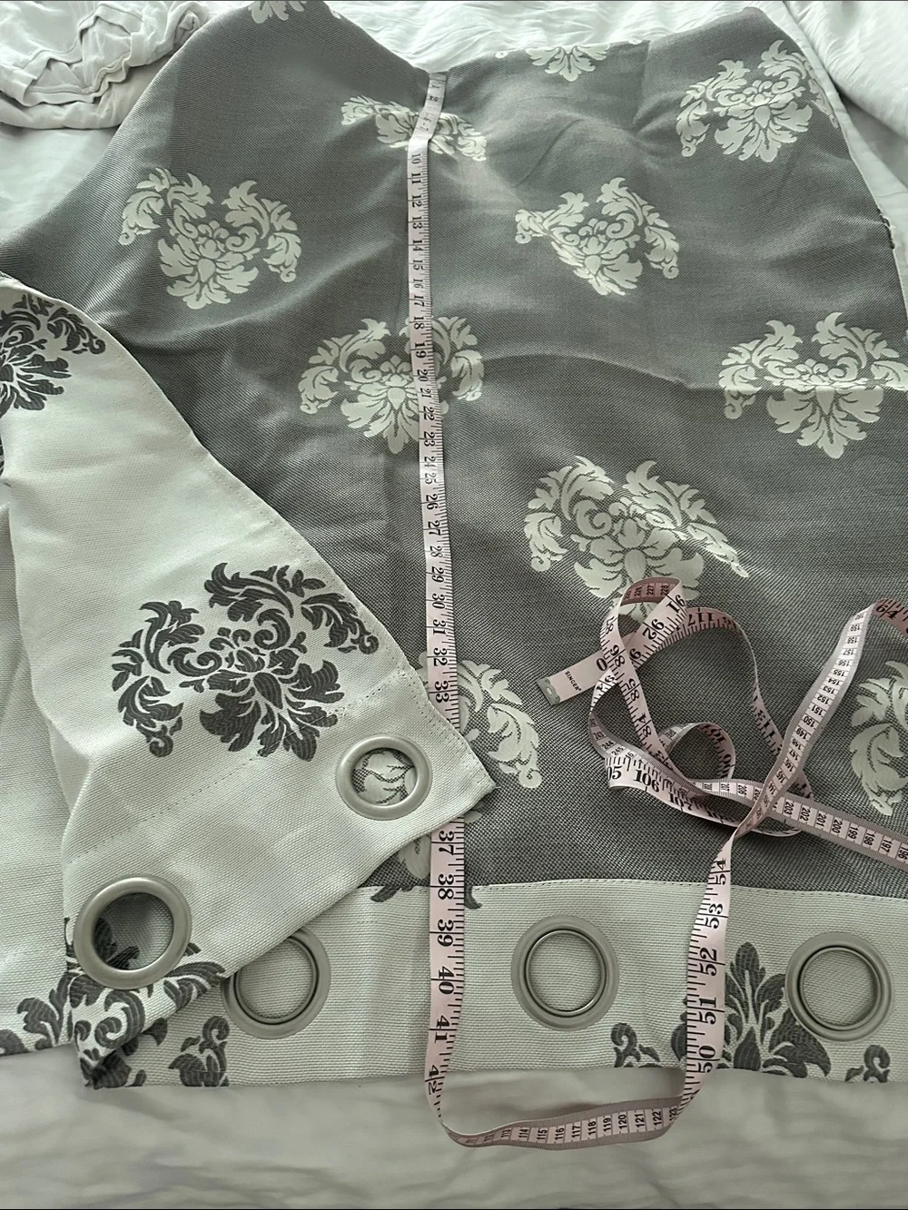 NWT Duck River Textiles Luxurious De Luxe Gray Grommet Curtains 2 Panel Set